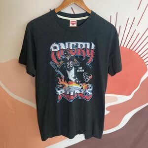 Homage Men's Charcoal Joe Mixon Angry Runs Houston Texans NFL Football T Shirt M